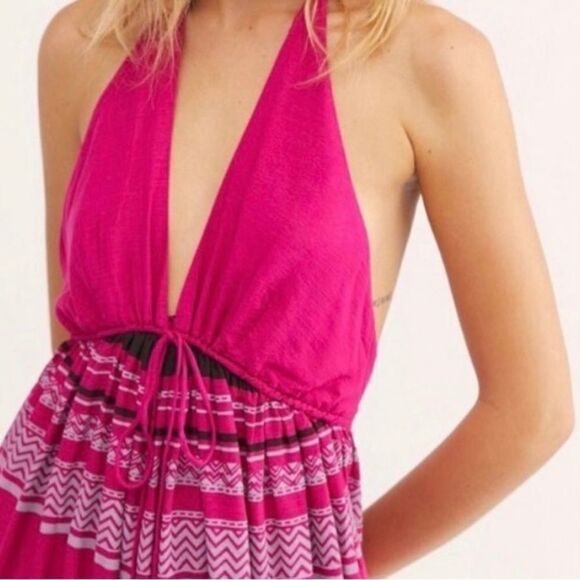 New free people palm beach halter jumpsuit size XS - Picture 2 of 12